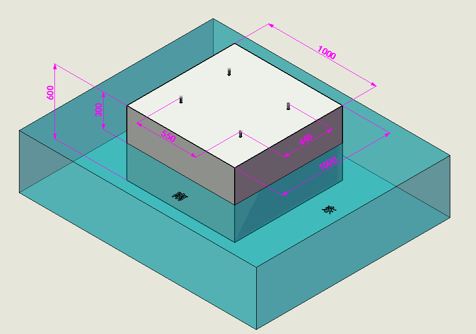 箱體式太陽(yáng)能殺蟲燈地基施工圖紙